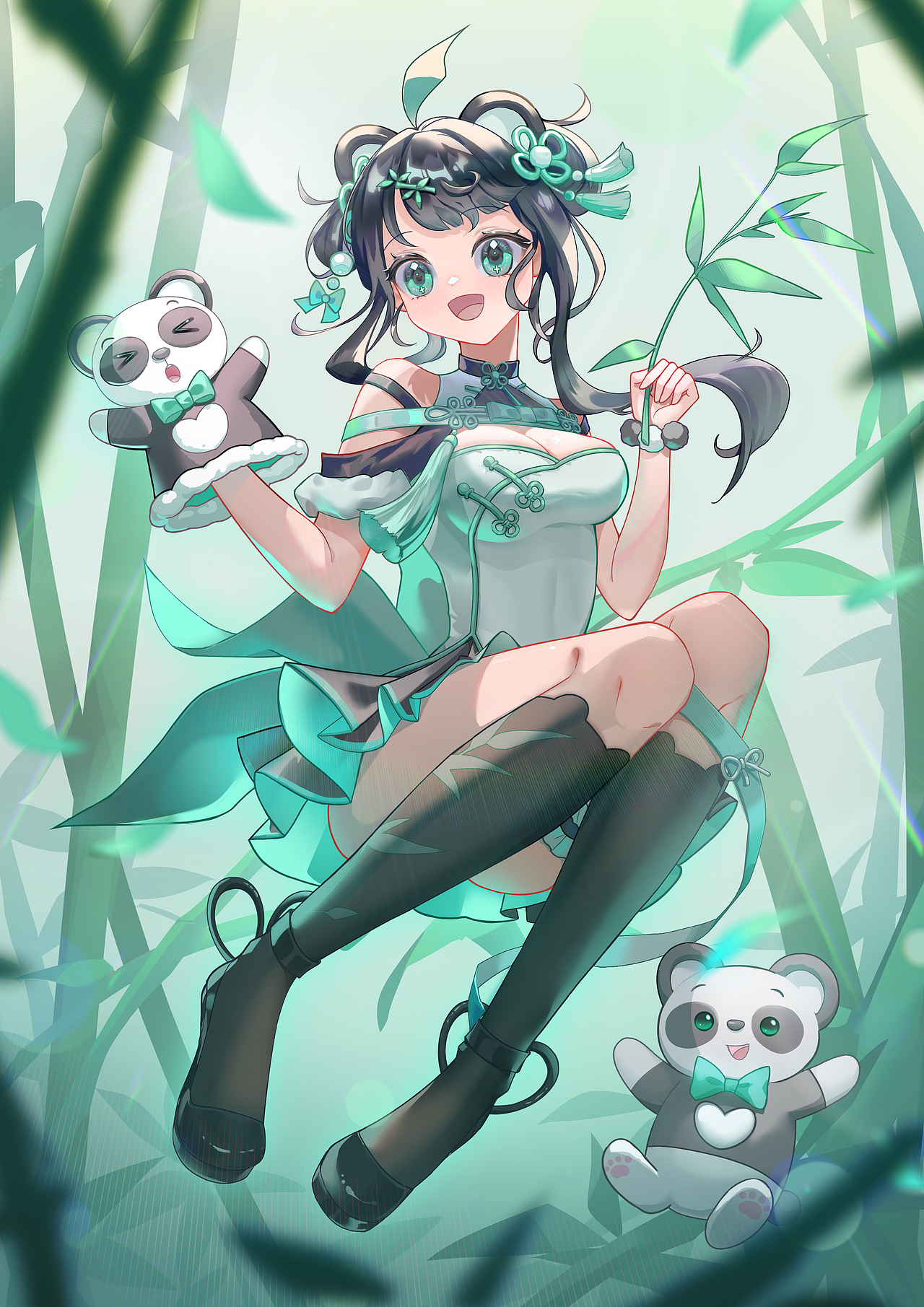 【二次元 | 熊猫少女 | 墨墨 海报】