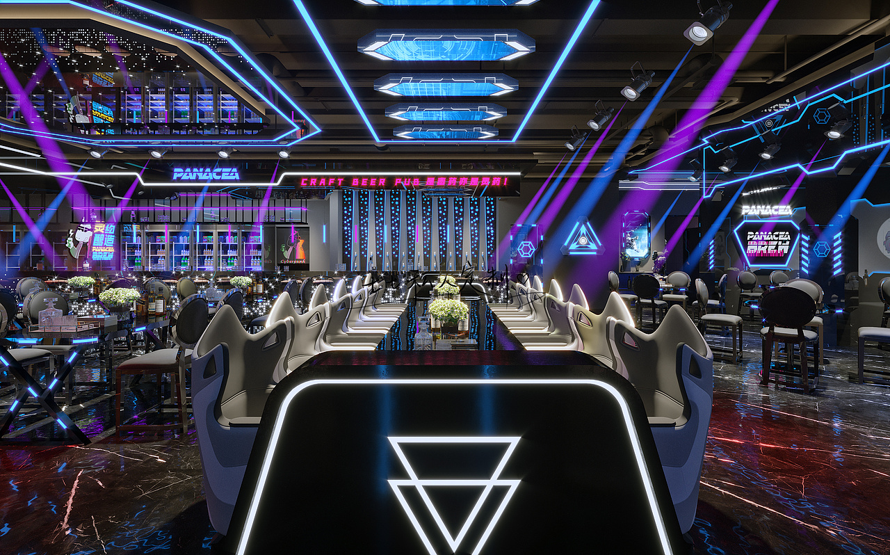 酒吧设计 | 一座时间的"神庙":白夜黑光今朝风日好