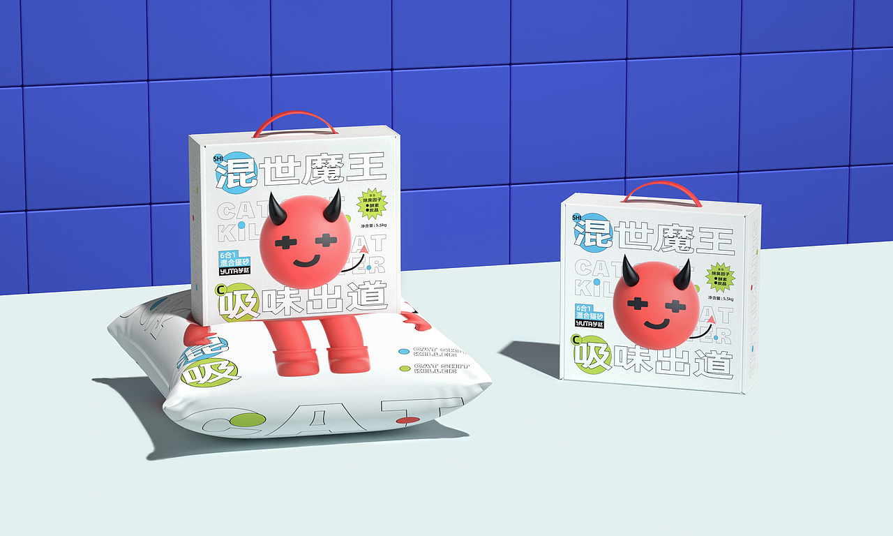 混世魔王 吸味出道-宠物猫砂包装设计（图ZMzE4MDc0OTU2） - 品牌 - 站酷设计师Feat衍衍原创素材 - 站酷ZCOOL