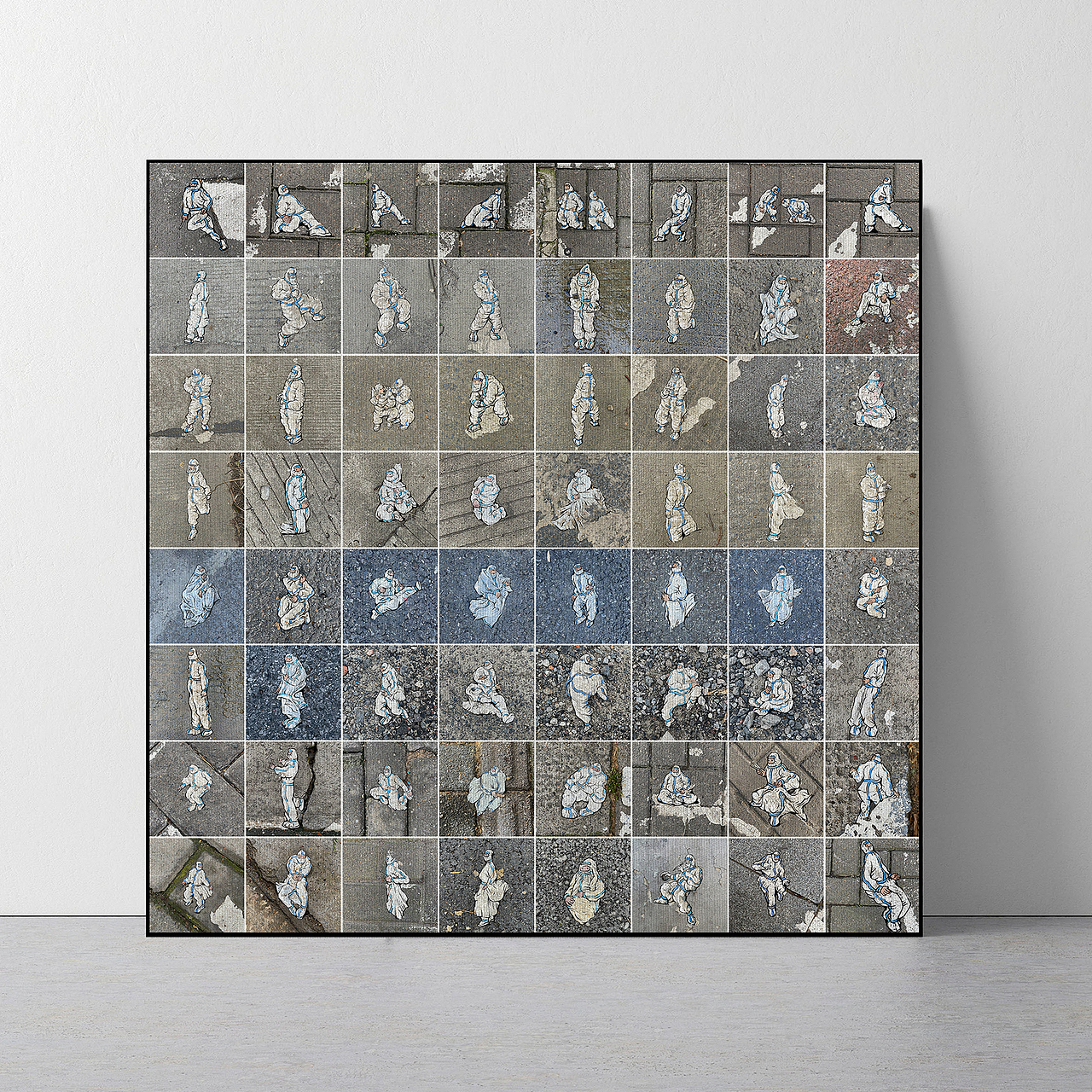 上海居家的两个多月画了超过六十个不同的大白