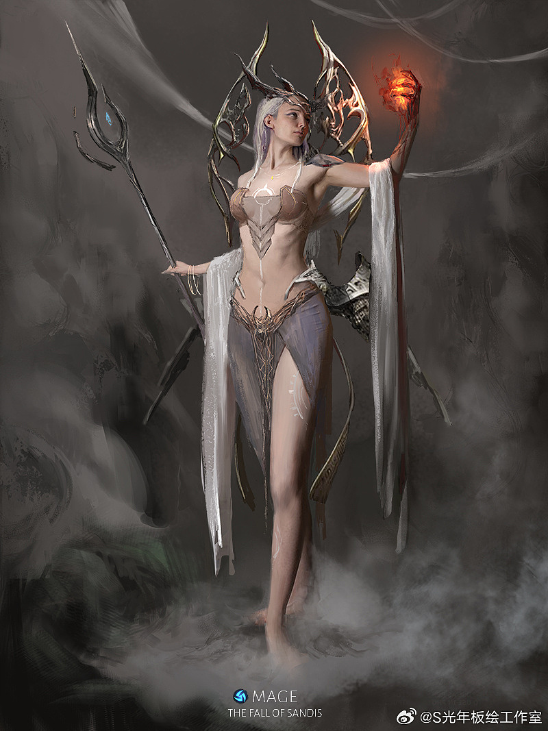 黑暗风人设立绘《桑迪斯的陷落》（图ZMzY3MTI0NDk2） - 独立游戏 - 站酷设计师S光年原创素材 - 站酷ZCOOL