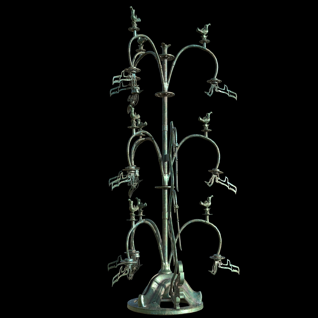 三星堆青铜神树（图ZMzU0ODE5NjM2） - 动画/影视 - 站酷设计师CG小鱼原创素材 - 站酷ZCOOL