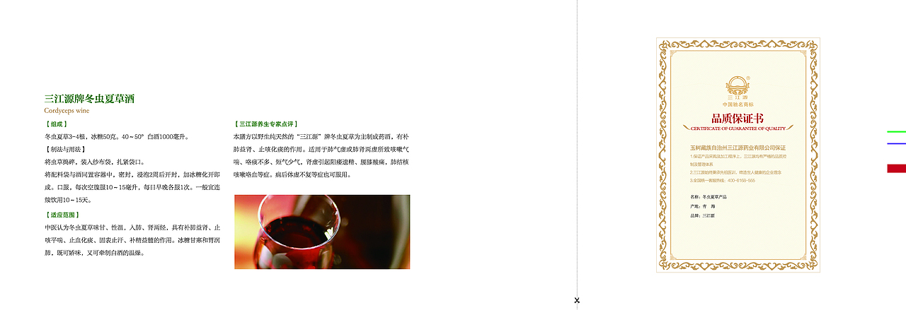冬虫夏草产品手册排版