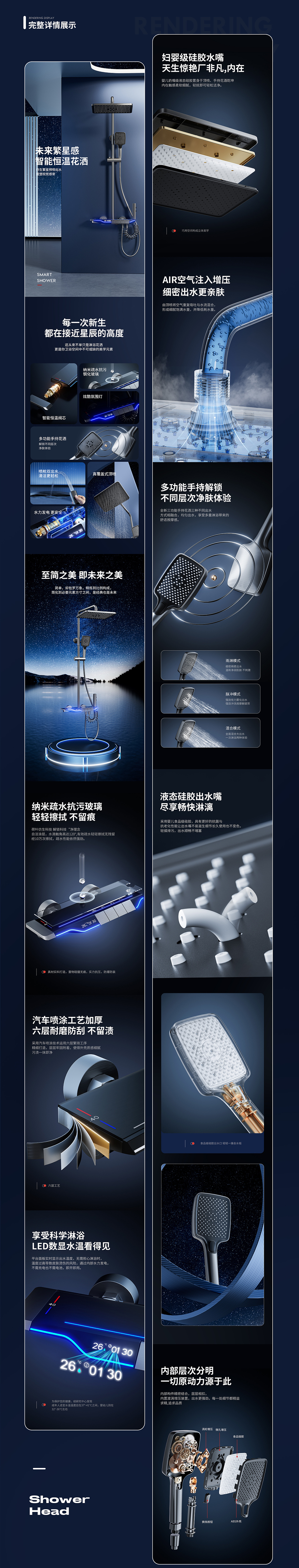 Shower Render——枪灰花洒详情×3（图ZMzQ1MDEwNzI0） - 产品 - 站酷设计师RRICO原创素材 - 站酷ZCOOL