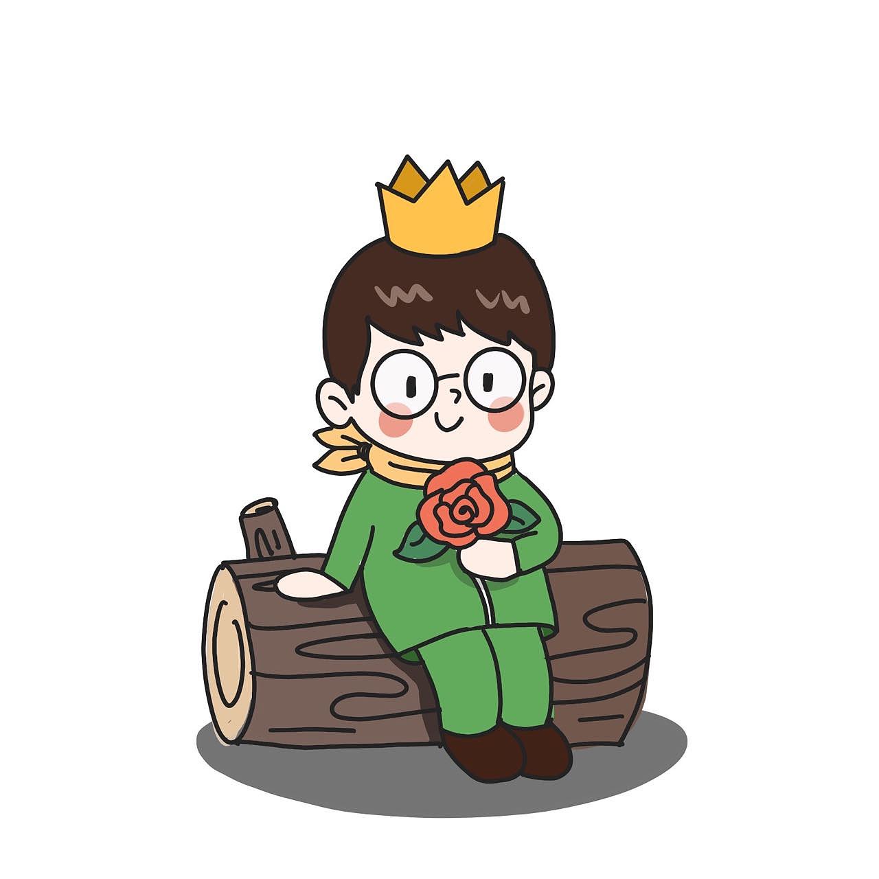 小王子＆小狐狸（图ZMzE0NjAwNTY0） - 儿童插画 - 站酷设计师Ove7原创素材 - 站酷ZCOOL