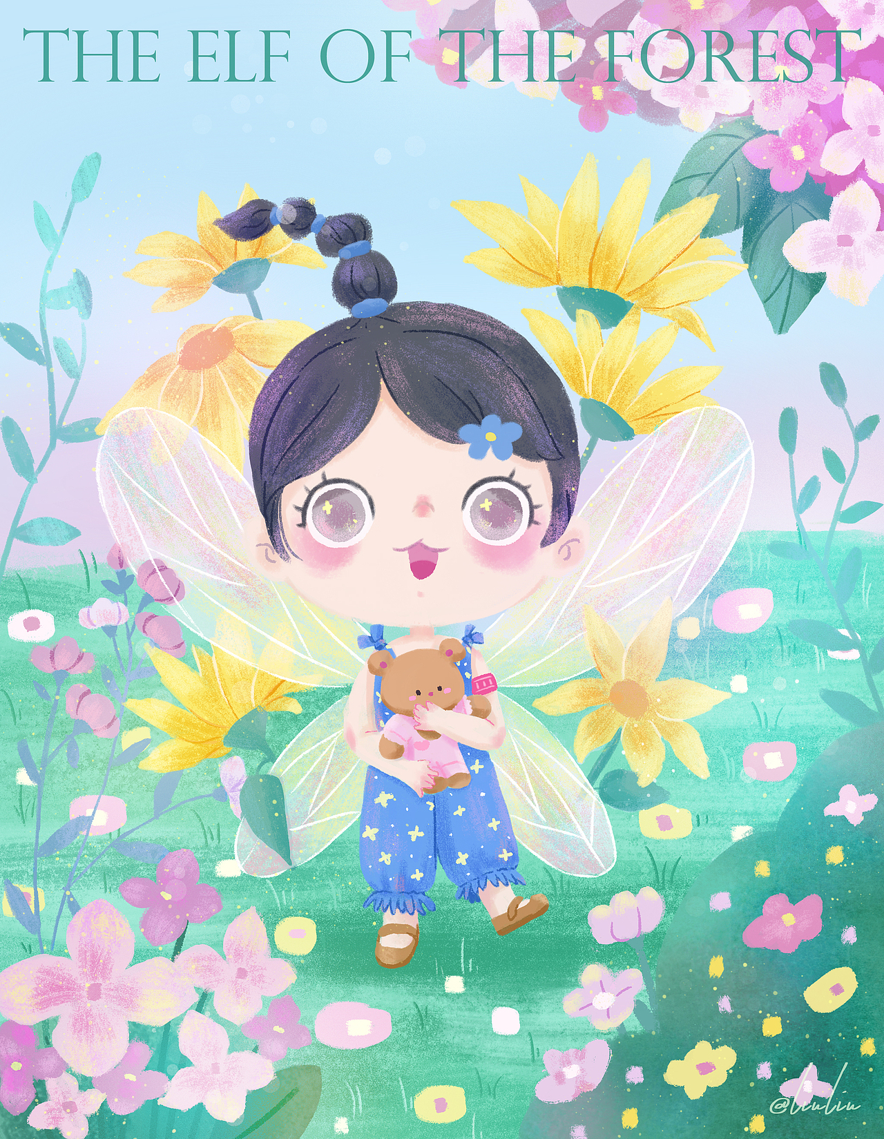 《小精灵》（图ZMzU1MDk4MTUy） - 儿童插画 - 站酷设计师溜溜酱原创素材 - 站酷ZCOOL
