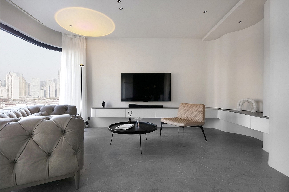 客厅无直角，玻璃房卫浴，充满艺术格调（图ZMzIwMzQzMjc2） - 家装设计 - 站酷设计师小鱼儿1997原创素材 - 站酷ZCOOL