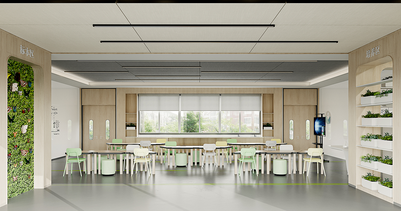 顺德幼儿园-渲染（图ZMzUzNTE4MzA4） - 其他空间 - 站酷设计师旭宁原创素材 - 站酷ZCOOL
