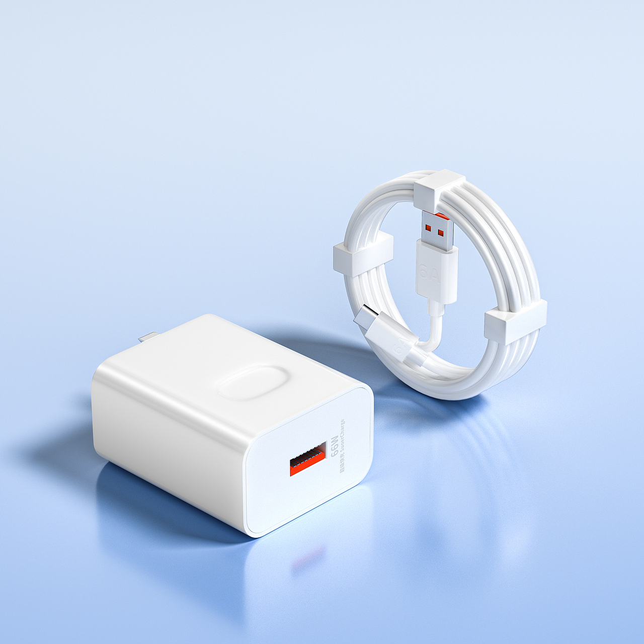 【产品渲染】 一组充电器渲染