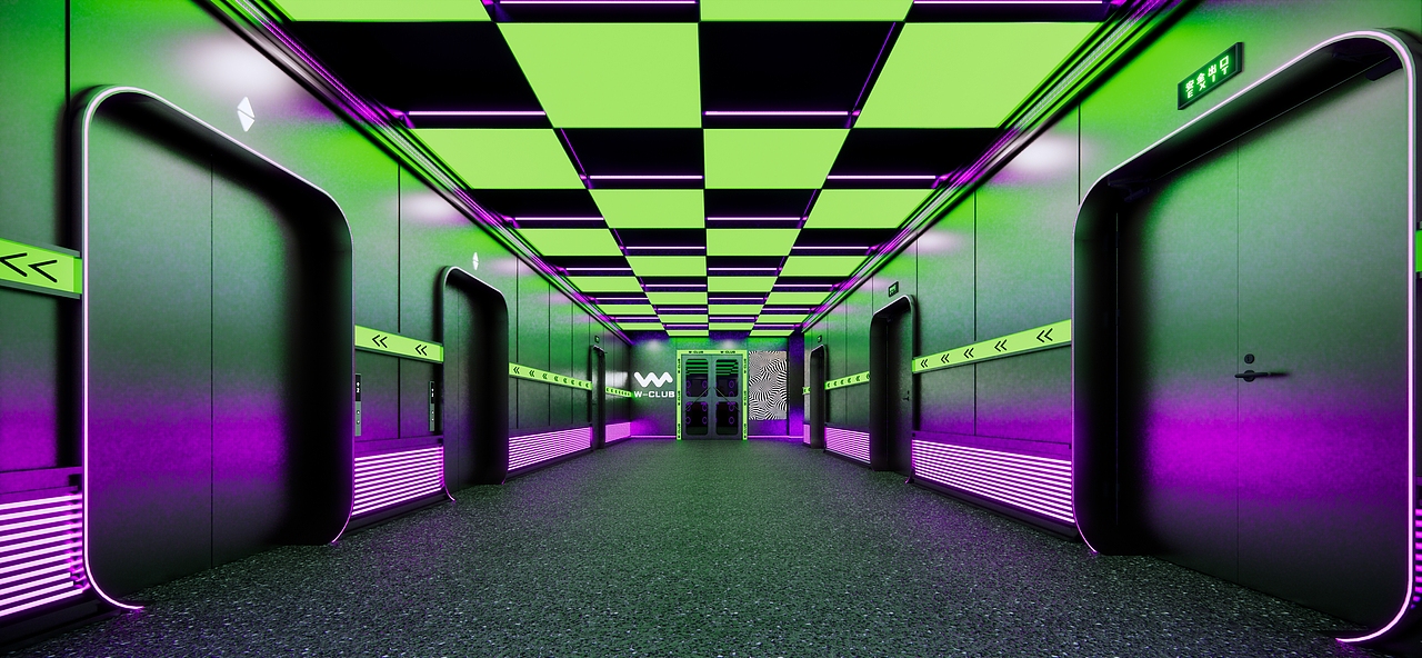 W-CLUB丨探索年轻化娱乐空间色彩的碰撞