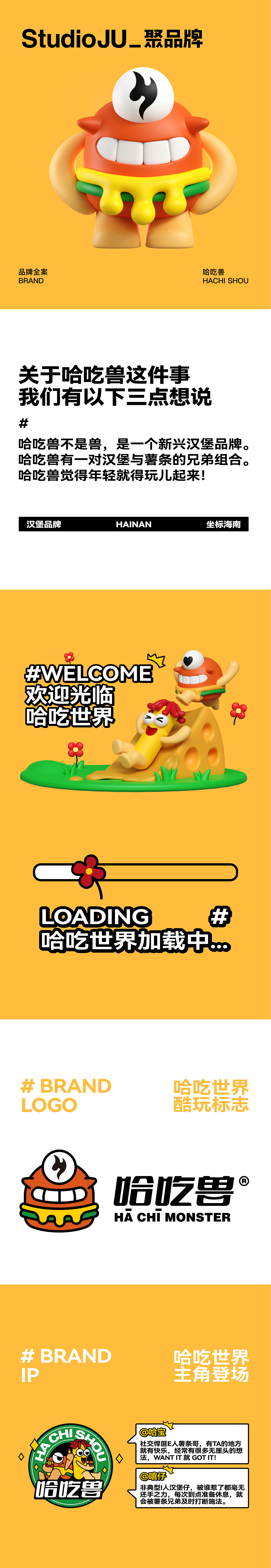 哈吃兽×聚品牌｜为汉堡注入有趣的灵魂（图ZMzY5MTMxMDky） - 品牌 - 站酷设计师StudioJU聚品牌原创素材 - 站酷ZCOOL