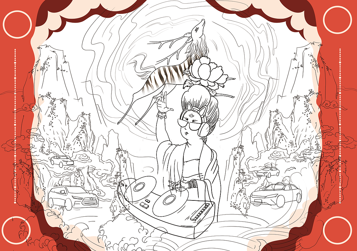摇滚娘娘（图ZMzA0ODI4MzAw） - 商业插画 - 站酷设计师设计师阿崔原创素材 - 站酷ZCOOL