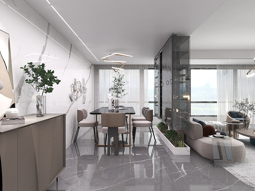 轻奢岩板——现代空间的解读（图ZMzQyNTA4NDQ0） - 家装设计 - 站酷设计师时光李原创素材 - 站酷ZCOOL