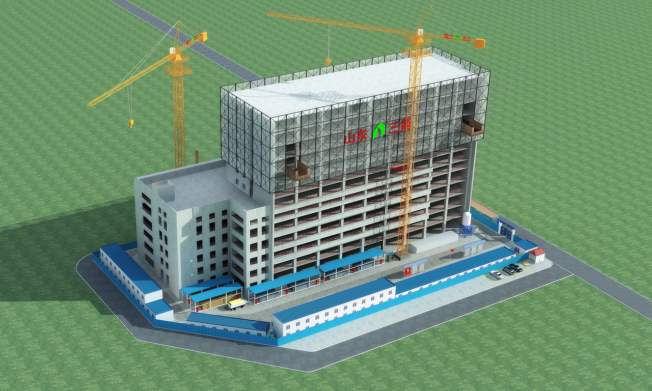 项目施工进度效果图表现