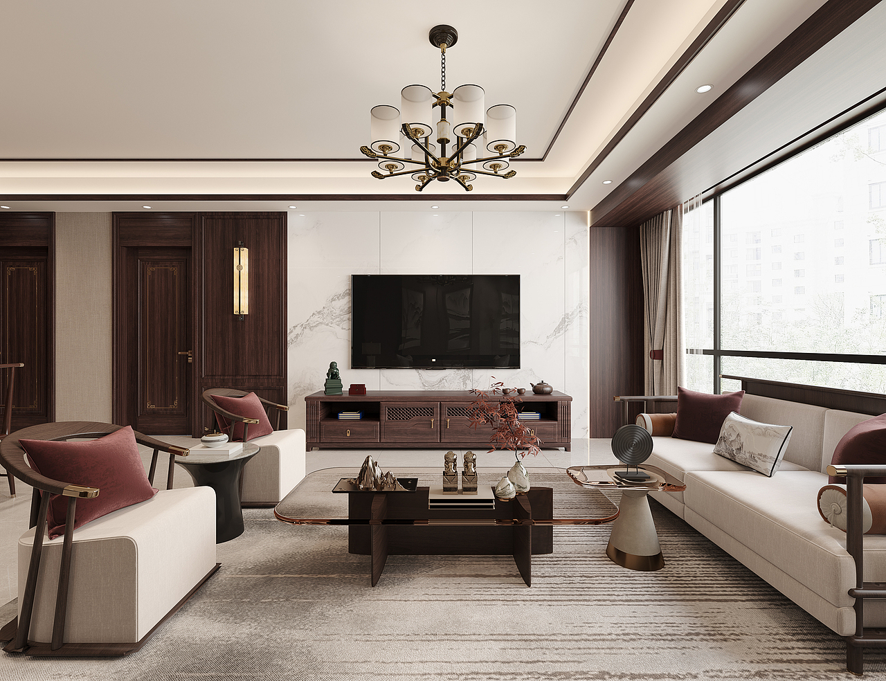 效果图项目 新中式风格