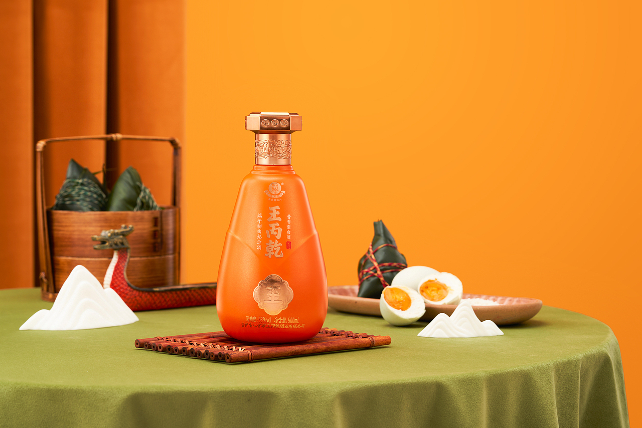 白酒拍摄——王丙乾端午纪念酒拍摄案例
