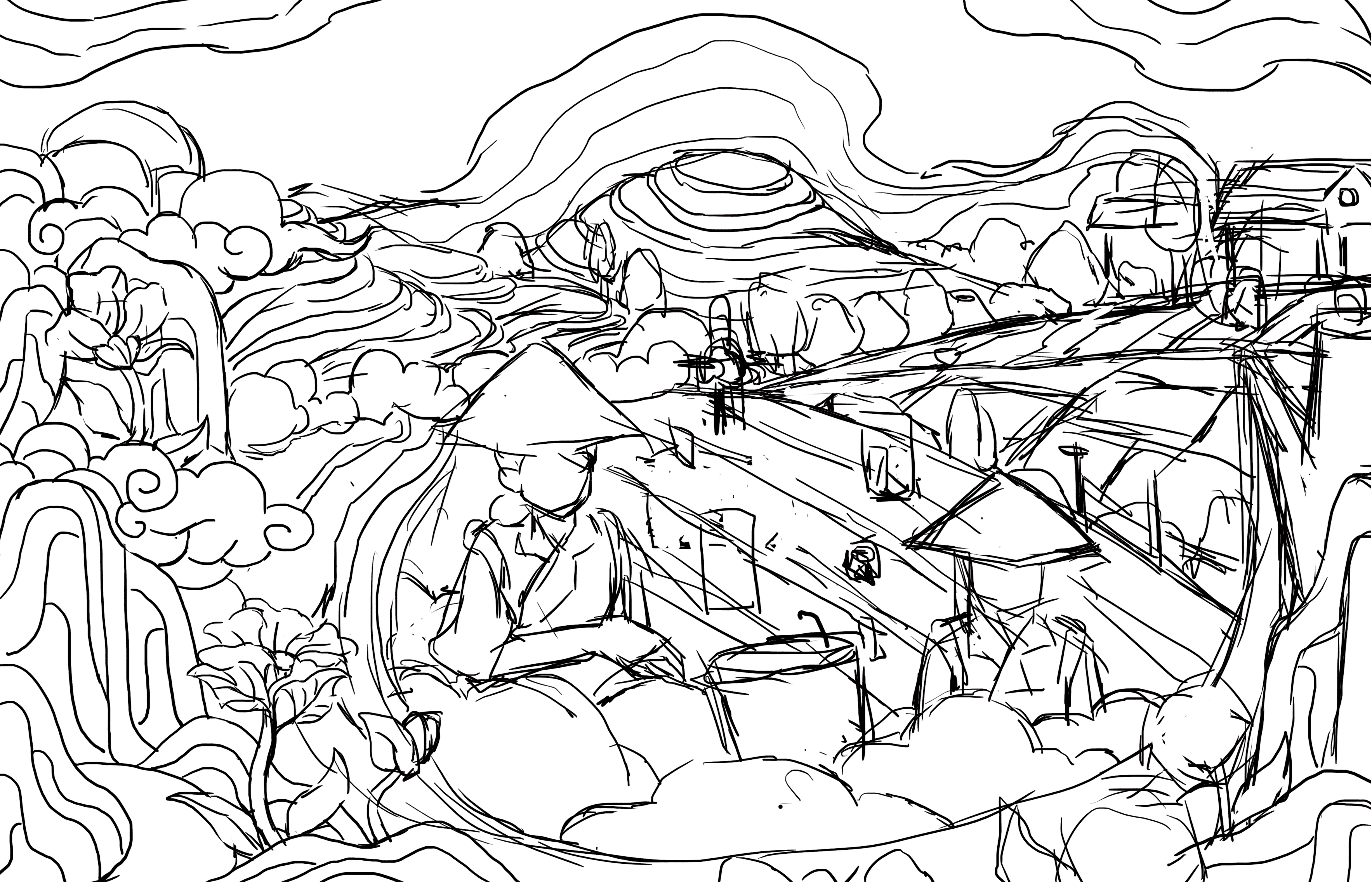 春光时节主视觉插画