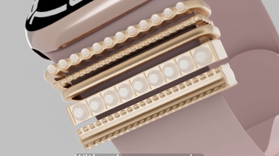 八字扣硅胶表带 苹果手表 亚马逊手表视频 表带视频