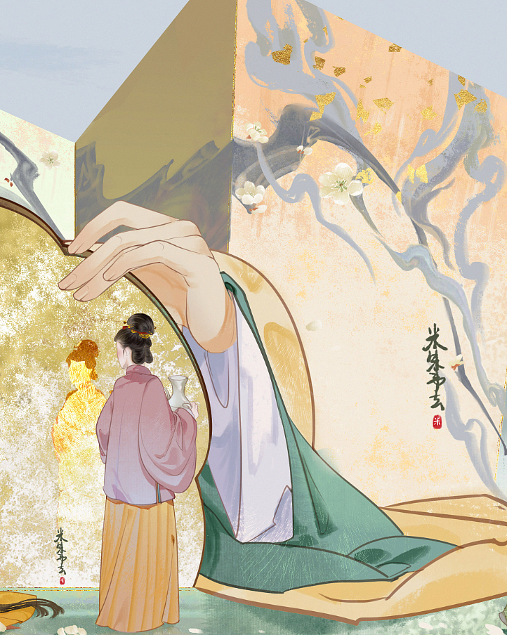 【古风插画】幻·境（图ZMzMwMTYxNTMy） - 绘本 - 站酷设计师米朱弗玄原创素材 - 站酷ZCOOL