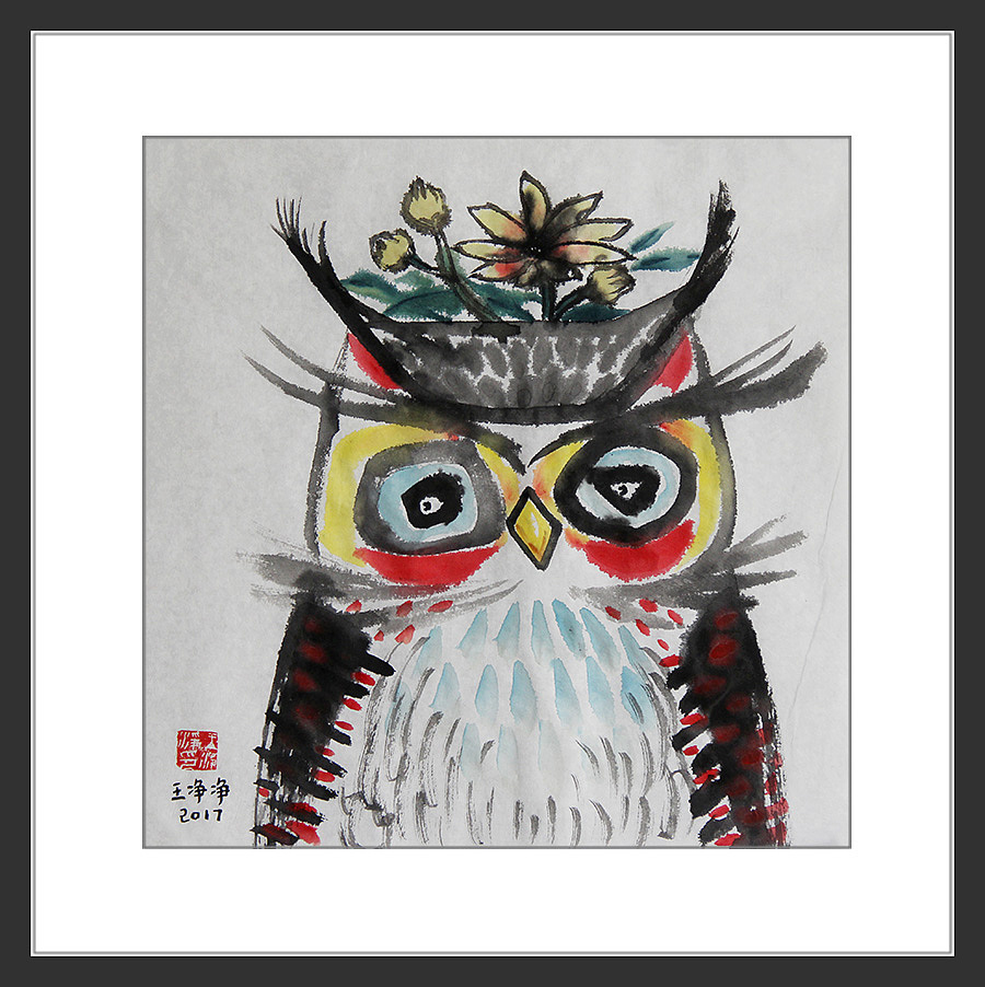 36幅萌趣水墨猫头鹰系列插画 用水墨画猫头鹰（图ZMjk4MDMzODM2） - 绘画 - 站酷设计师画儿晴天原创素材 - 站酷ZCOOL