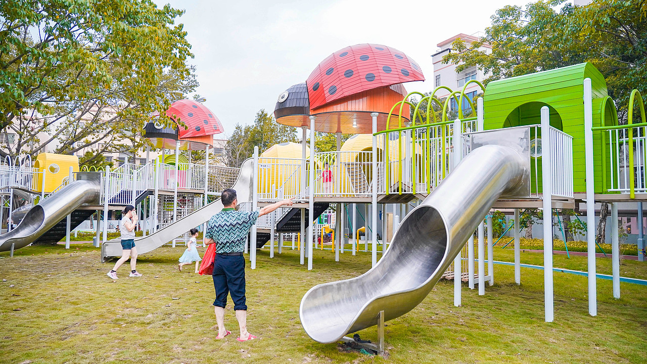 乘上七星瓢虫的翅膀,放飞浪漫想象:佛山桂城儿童公园