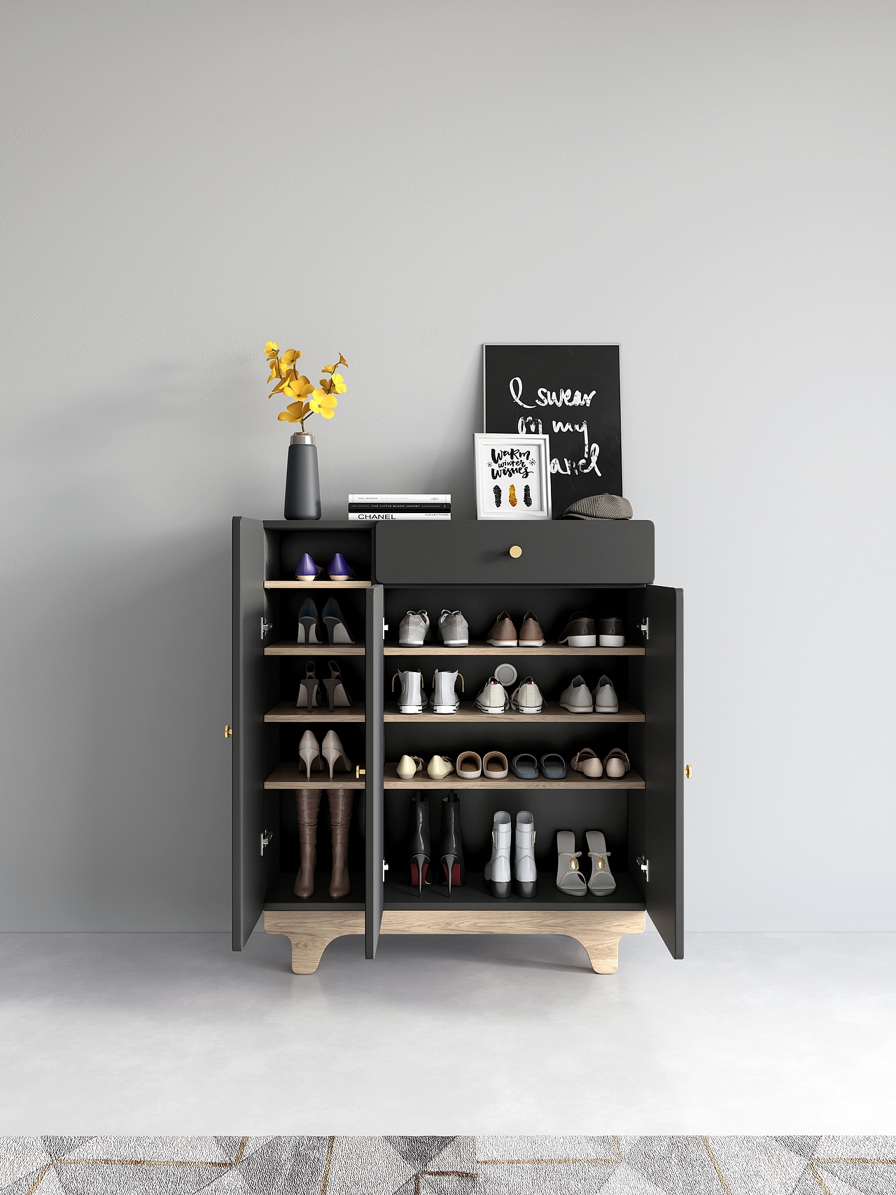 写意鞋柜（图ZMzYyODM5NDI4） - 家装设计 - 站酷设计师丨黑乌鸦原创素材 - 站酷ZCOOL
