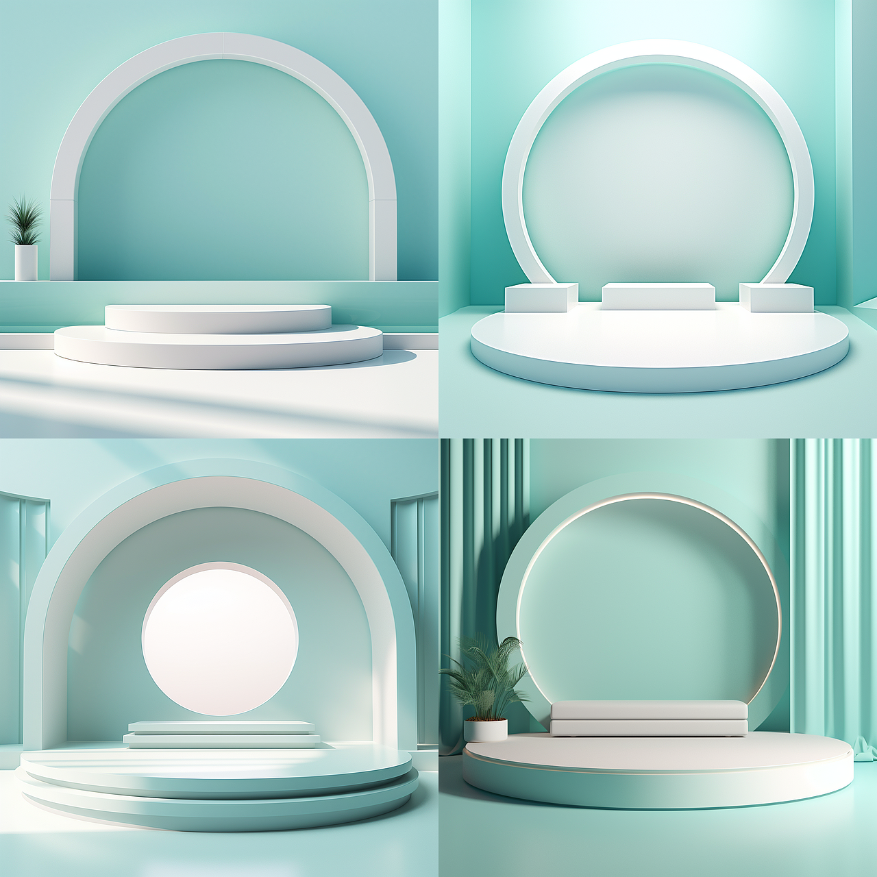 电商场景图/商业背景图 | AI绘画创作-合集