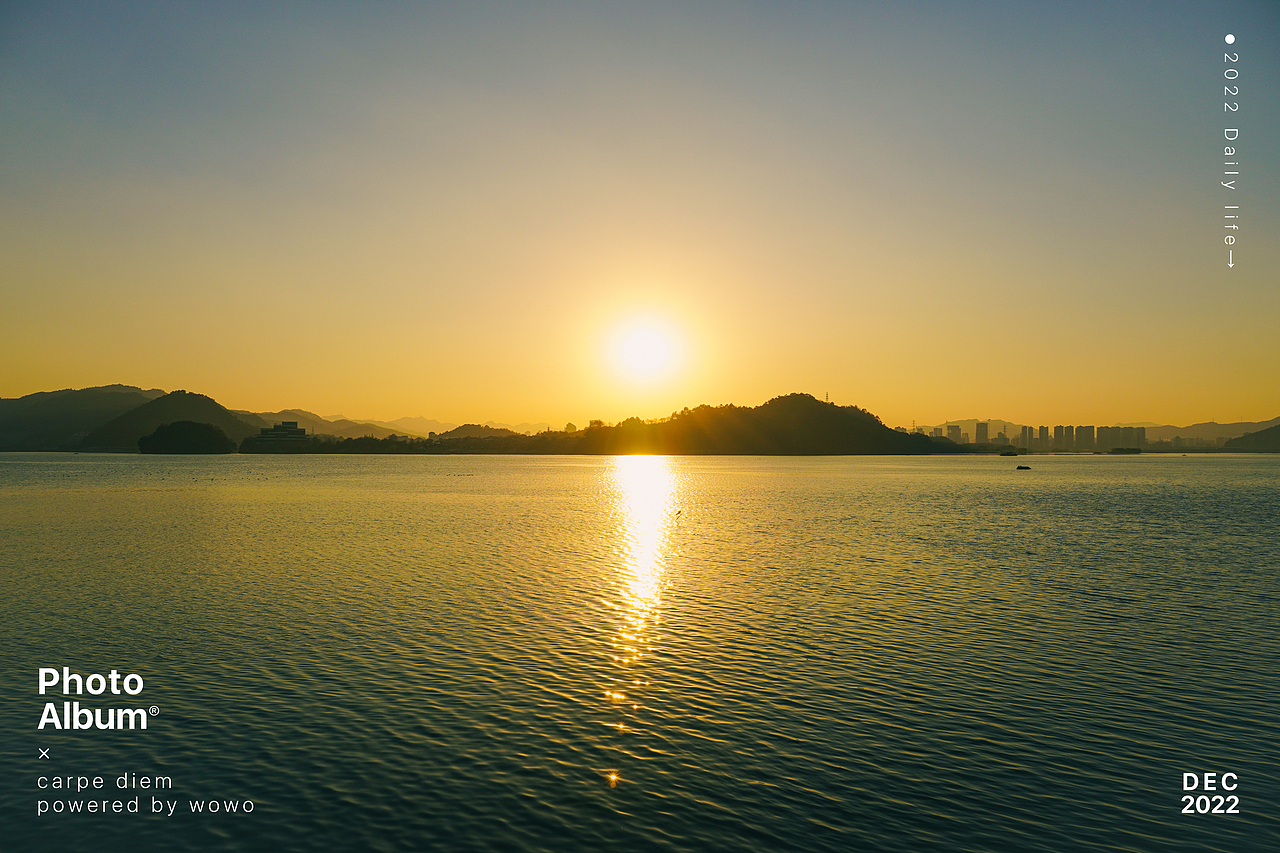 12月 | 落日环湖骑行（图ZMzI2MjQ2MzY4） - 风光摄影 - 站酷设计师wow0原创素材 - 站酷ZCOOL