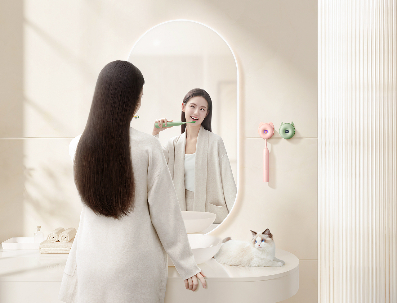 #创意拍摄 素士-净宠电动牙刷