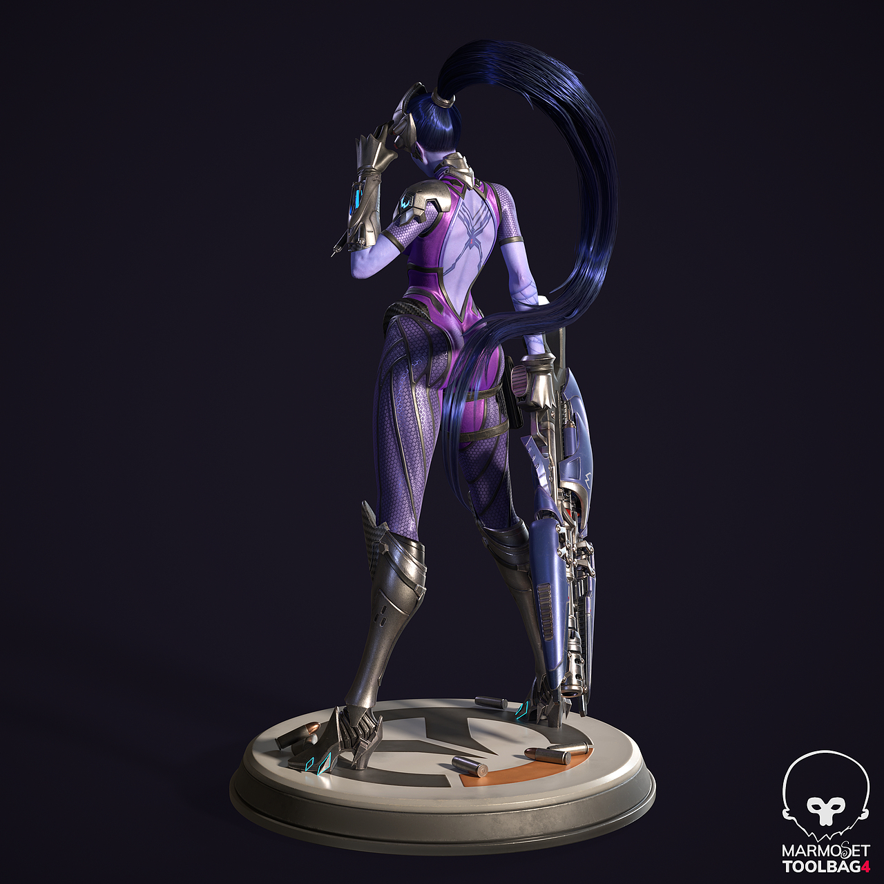 高精度黑百合建模