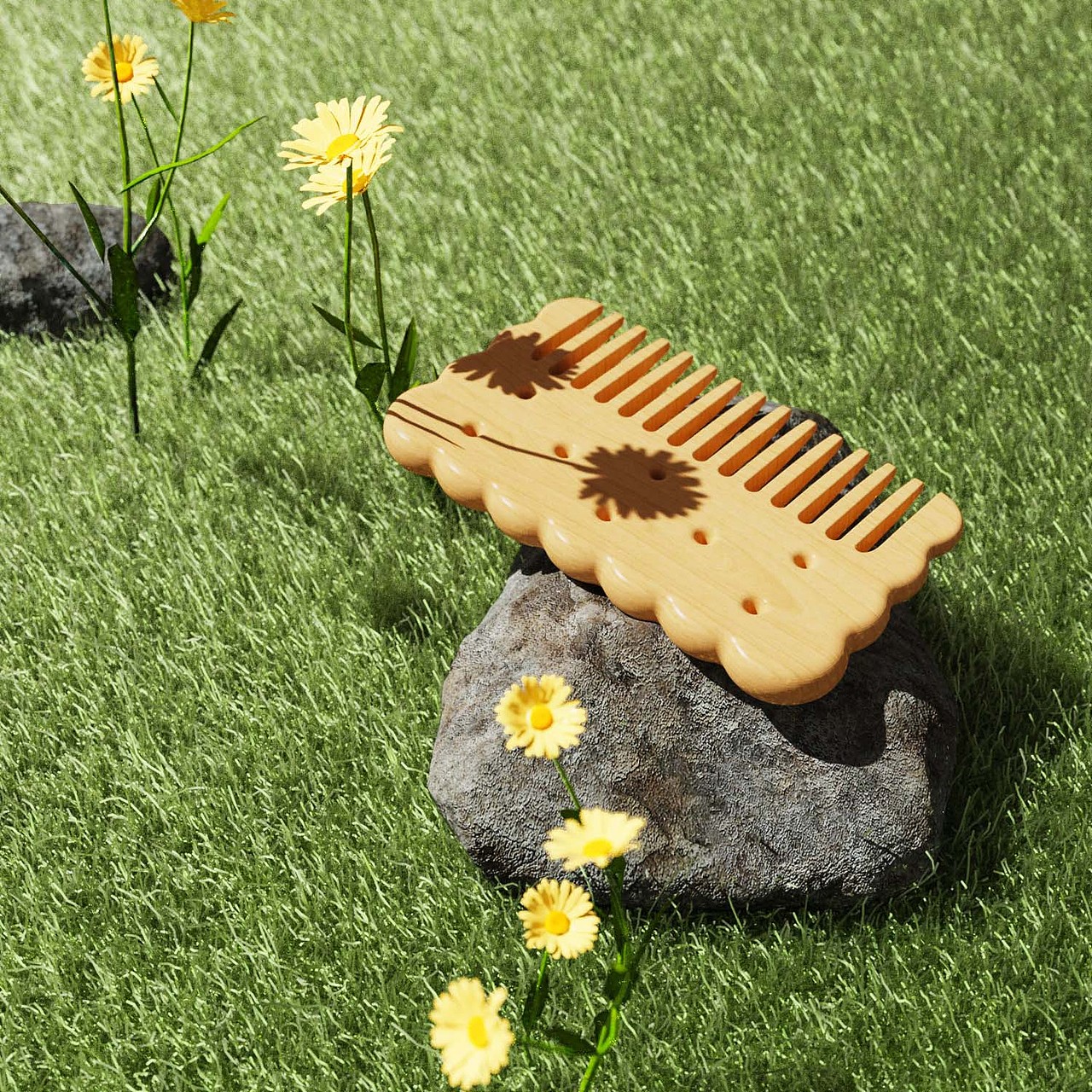 饼干梳之宽齿梳——你也要来一块小饼干嘛?