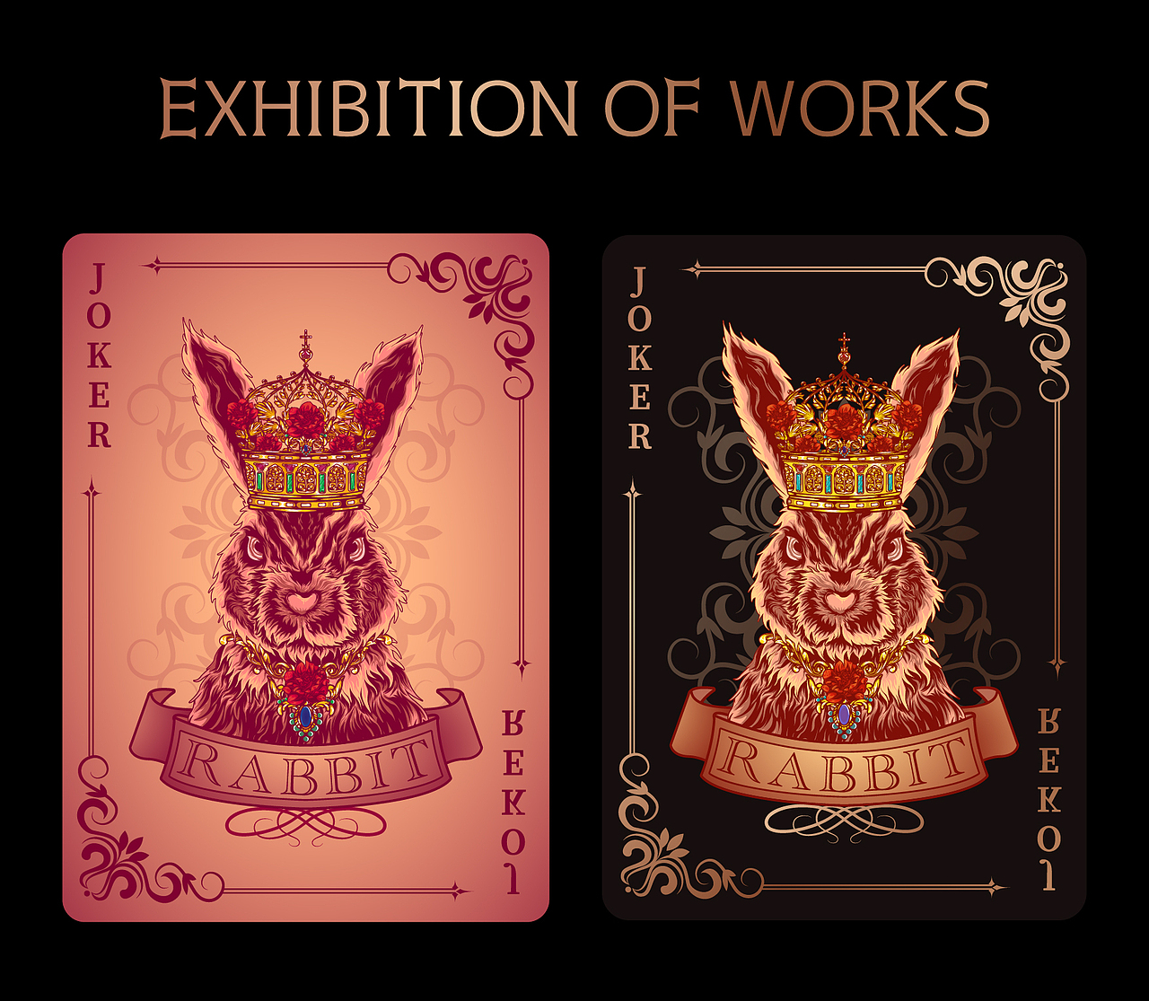 卡牌插画设计｜Rabbit Joker（图ZMzQyODgyNDQw） - 商业插画 - 站酷设计师Rabbit阿苏原创素材 - 站酷ZCOOL