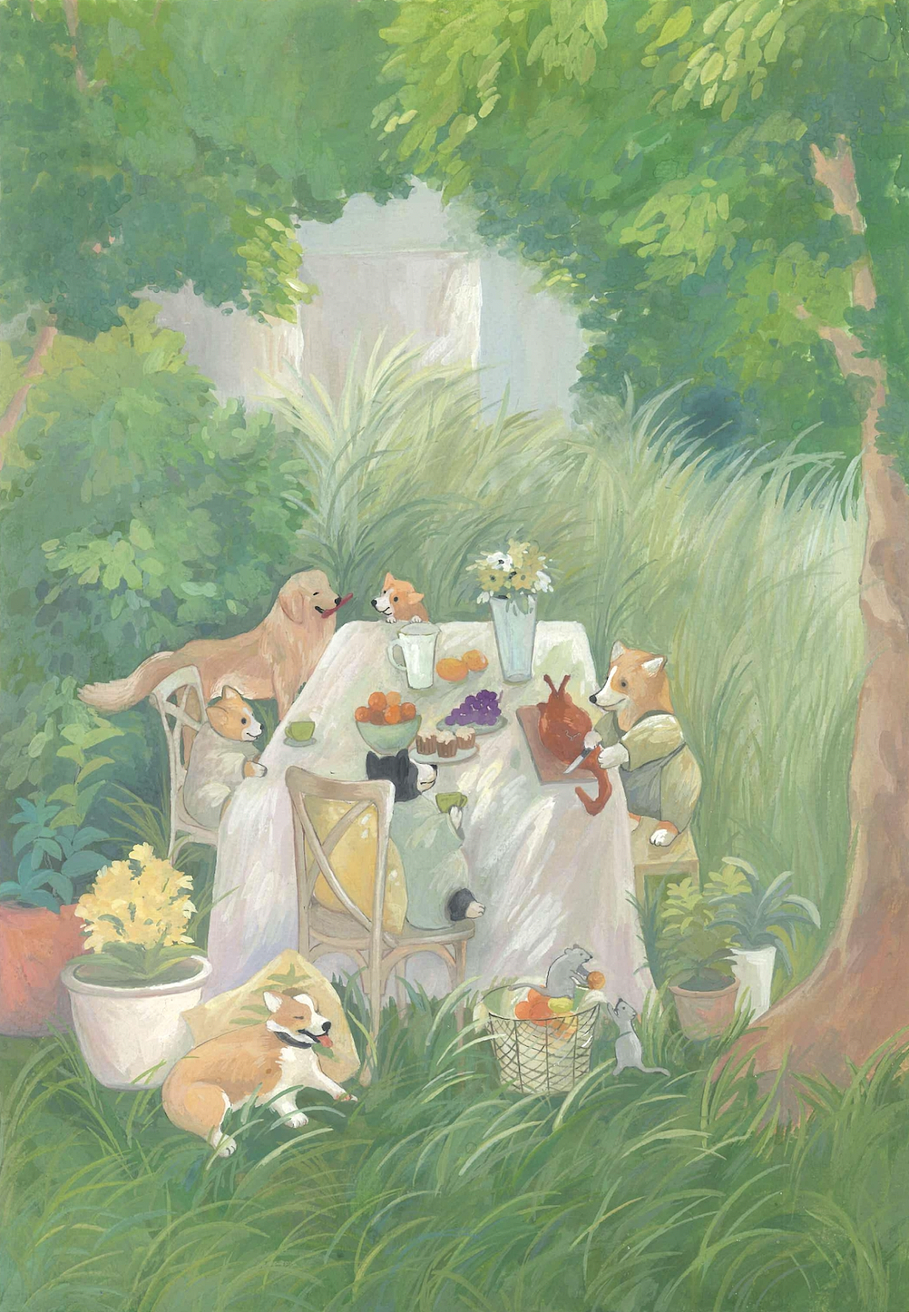 《旅行》-不透明水彩治愈手绘插画