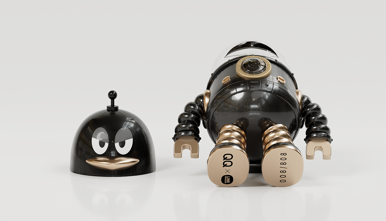 潮玩IP| QQ x LINE FRIENDS 顽艺萌友十周年限定手办