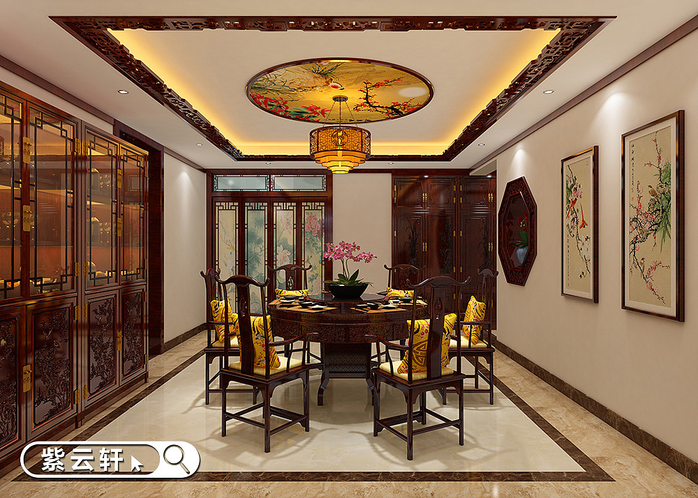 别墅中式设计风格 餐厅