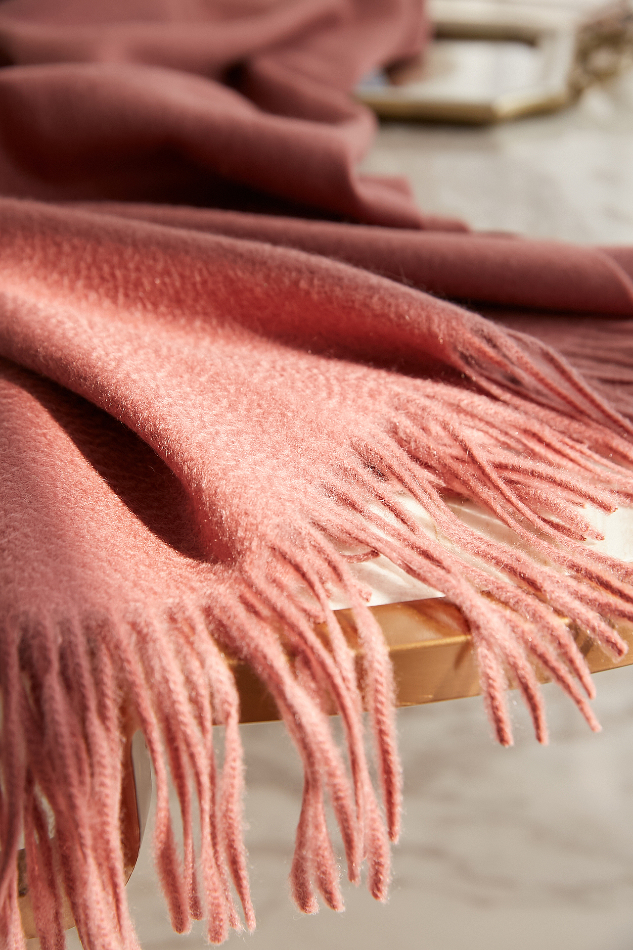 十色羊绒围巾静物拍摄