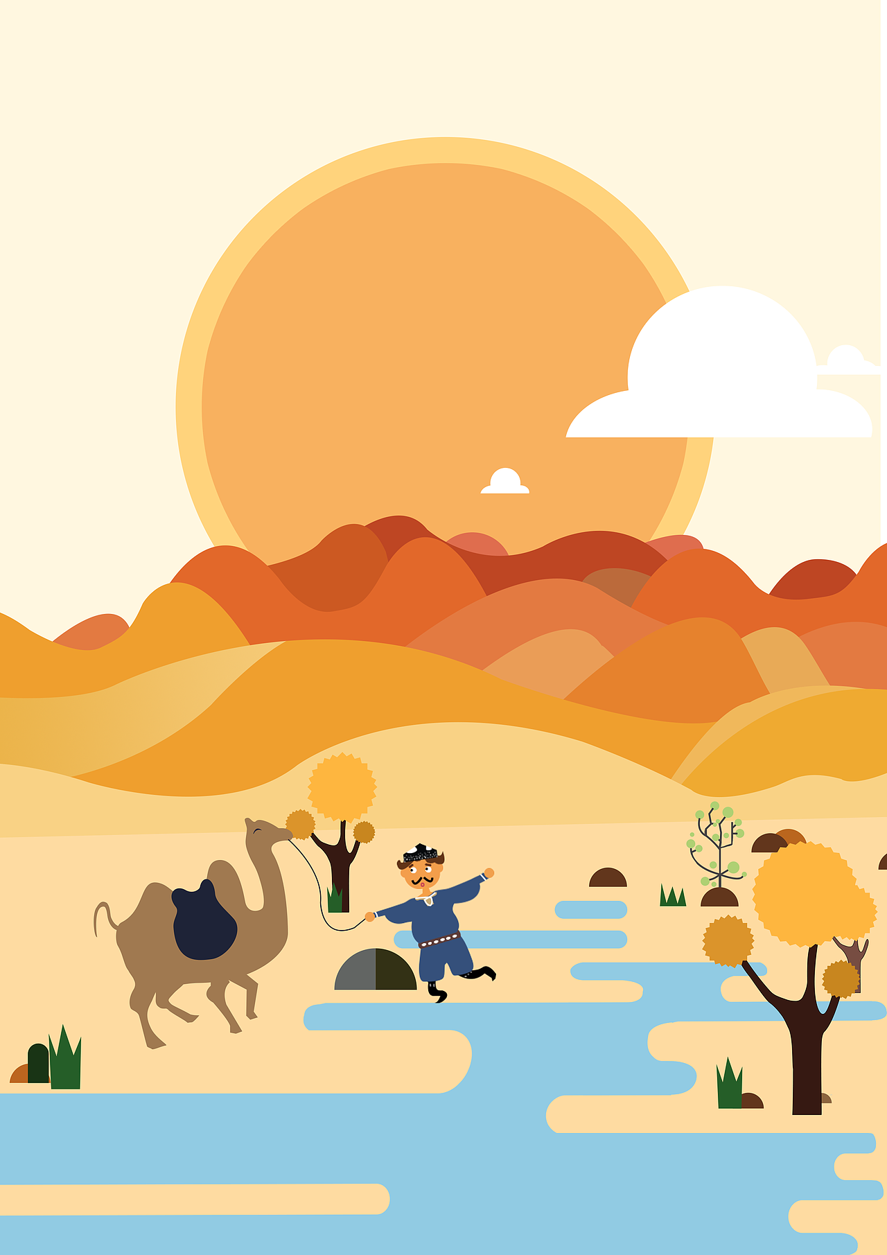 好看的扁平化风格的插画（图ZMzIxNjY0MzUy） - AI作品 - 站酷设计师爱吃什么吃什么原创素材 - 站酷ZCOOL