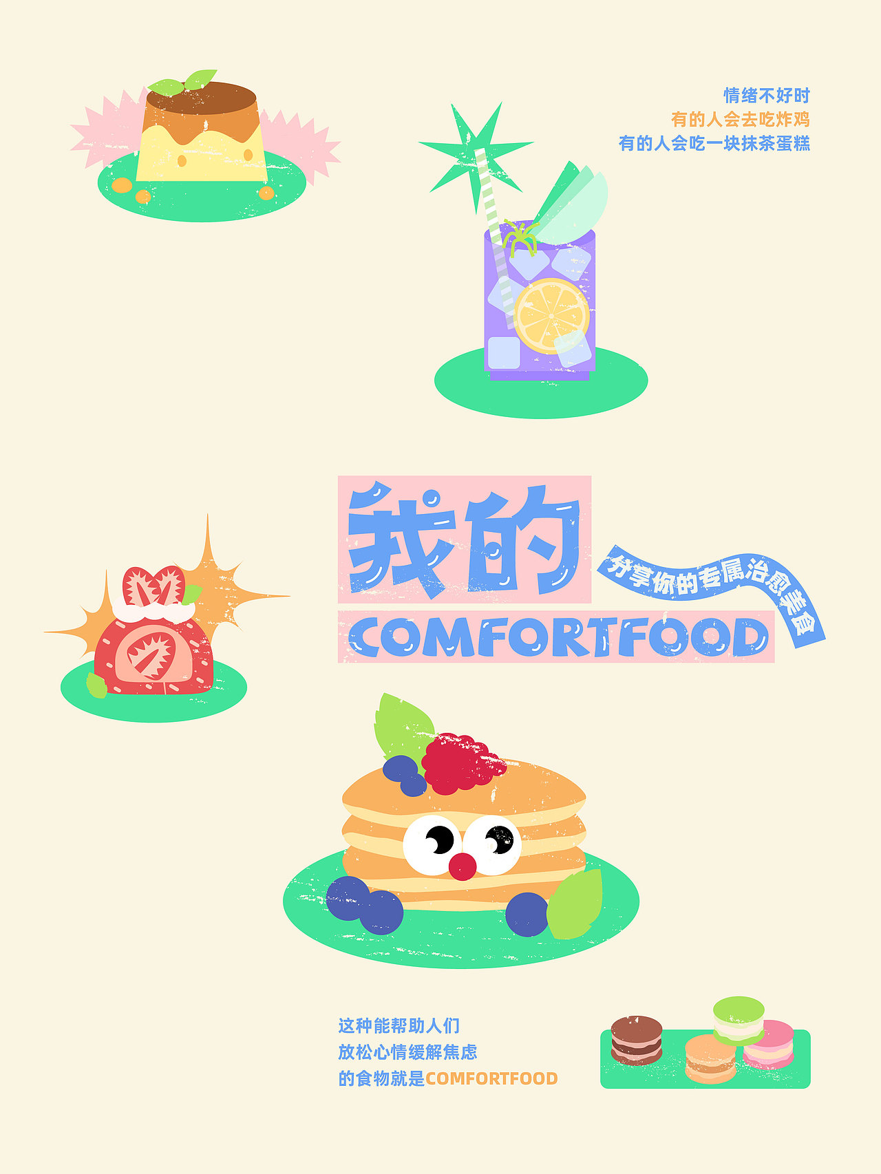 字体 ｜ 我的ComfortFood（图ZMzE1NzI4NzUy） - 字体/字形 - 站酷设计师AXSOUL原创素材 - 站酷ZCOOL