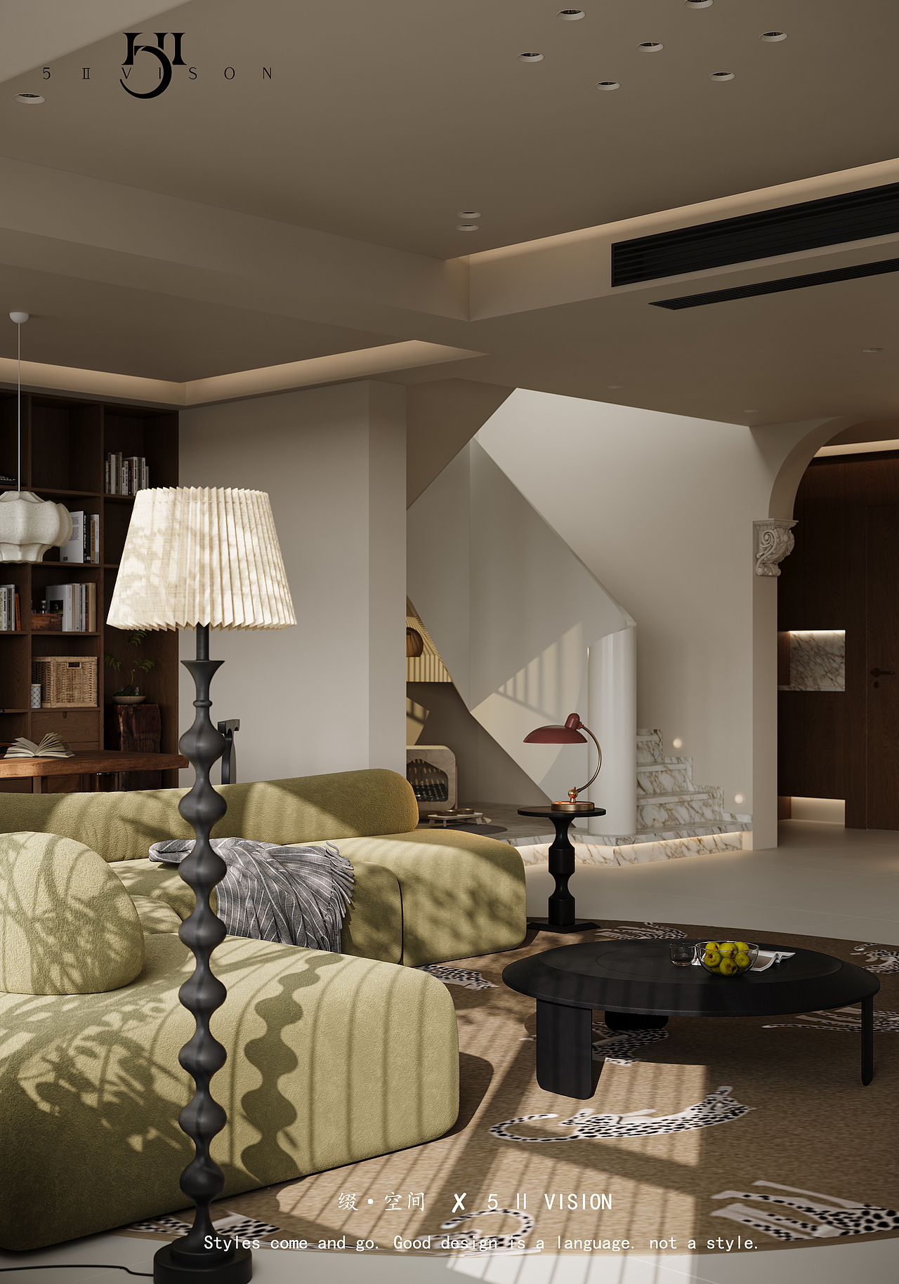 中古风客餐厅卧室