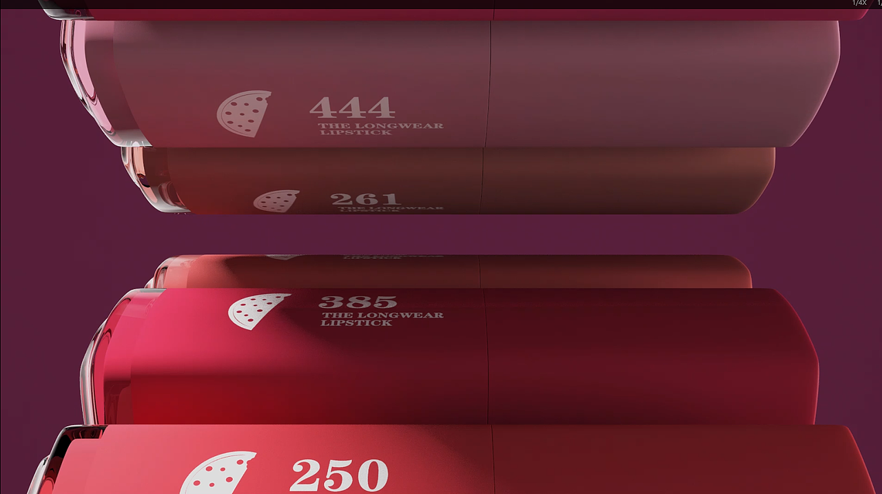 亓老师产品动画VIP课程学员临摹作品展示—唇彩化妆品