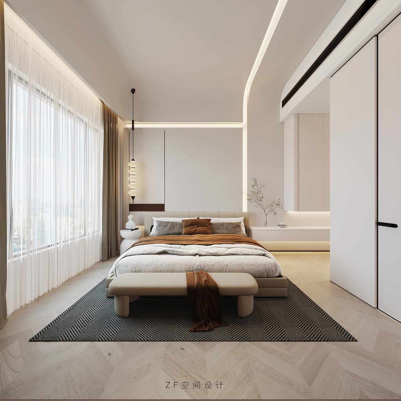 衢州联排别墅 极简黑白灰空间（图ZMzA4NzEyNDIw） - 家装设计 - 站酷设计师ZF空间设计原创素材 - 站酷ZCOOL