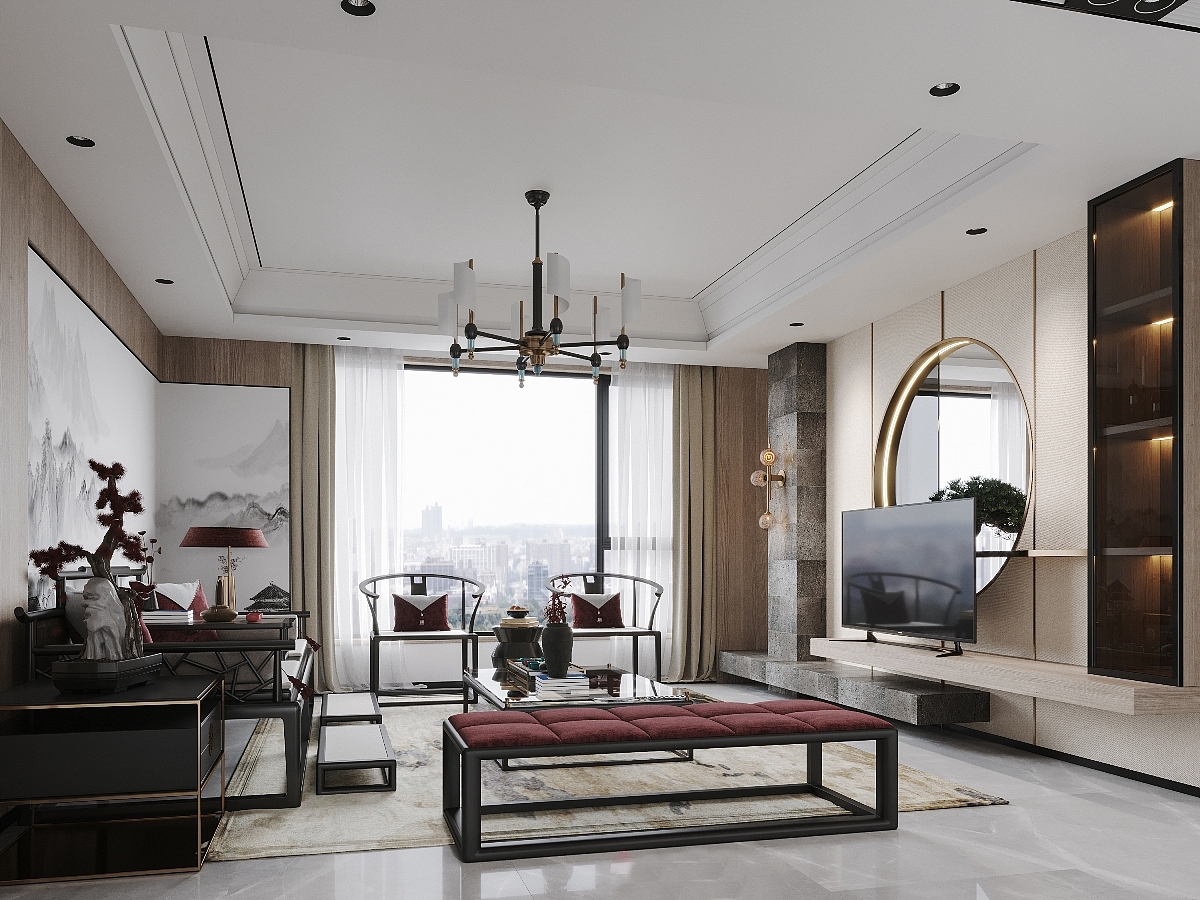 新中式家裝（圖ZMzQ5ODkwNjk2） - 家裝設(shè)計(jì) - 站酷設(shè)計(jì)師Z816902199原創(chuàng)素材 - 站酷ZCOOL