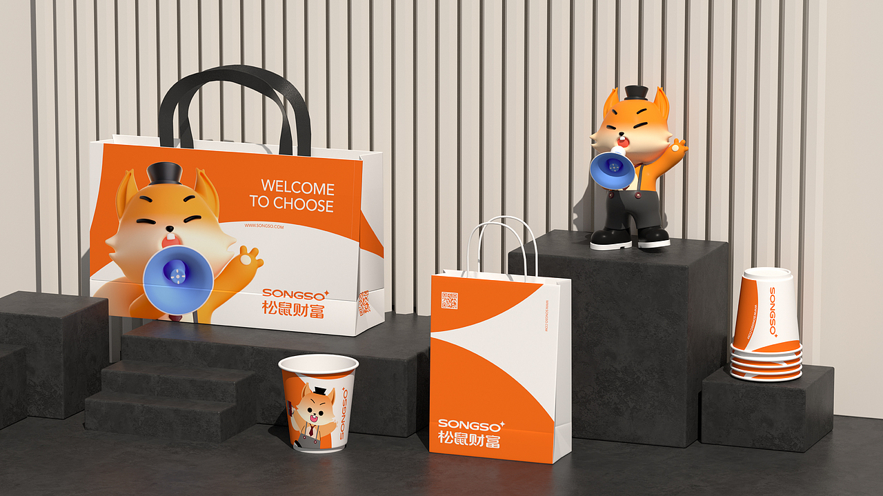 松鼠财富品牌+IP设计（图ZMzIxNjQzMjk2） - 品牌 - 站酷设计师胡晓波设计原创素材 - 站酷ZCOOL