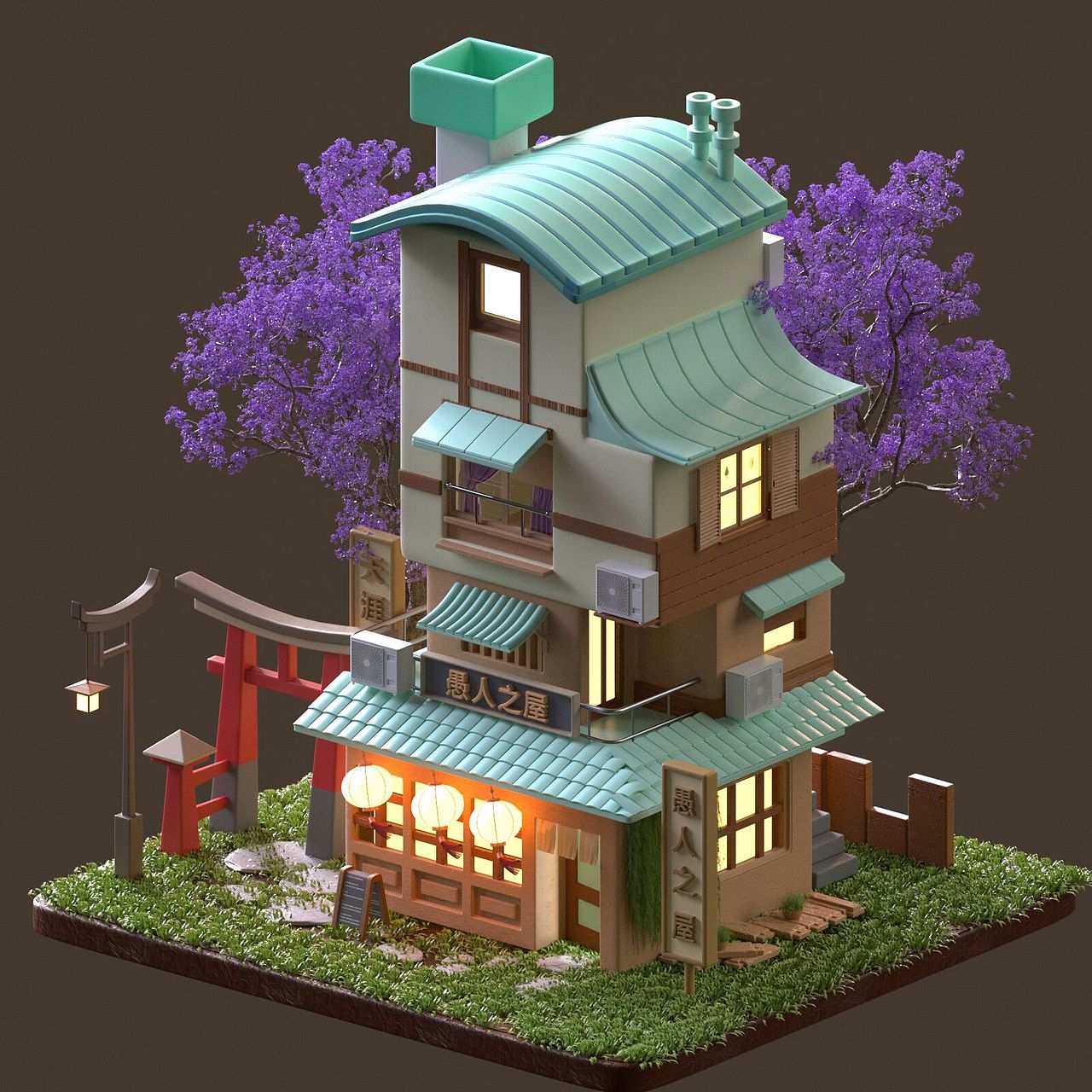 C4D零基础第五期学员作品——NiaoNiao的C4D课堂（上)（图ZMzE2Mzg1MzA0） - 场景 - 站酷设计师我就是NiaoNiao原创素材 - 站酷ZCOOL