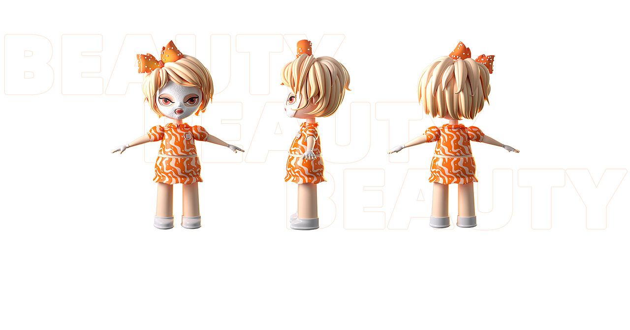 C4D潮玩建模练习作品（图ZMzA5NzEyNzcy） - IP形象 - 站酷设计师GaiGaiyo原创素材 - 站酷ZCOOL