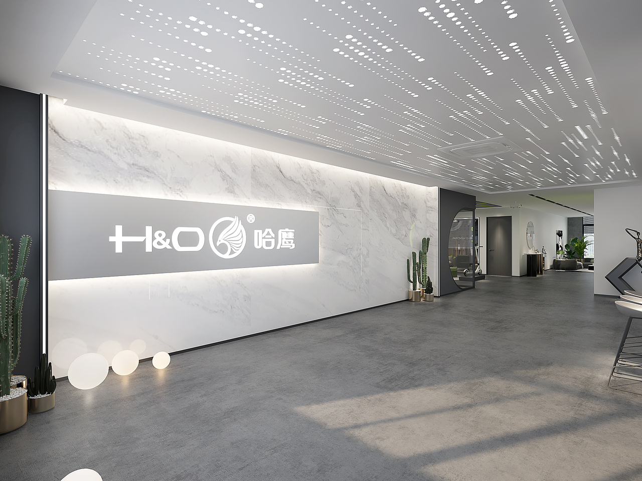 哈鹰智能科技—办公空间及展会设计