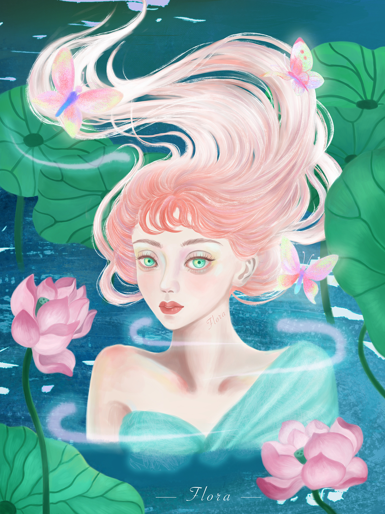 夜色深处-梦幻微写实少女系列插画合集（图ZMzMzNzQyMjA4） - 商业插画 - 站酷设计师Flora芳野原创素材 - 站酷ZCOOL