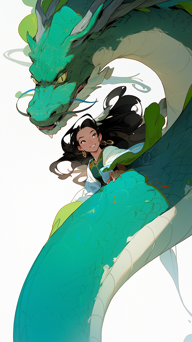 插画动漫ai绘画美少女可爱女孩插画