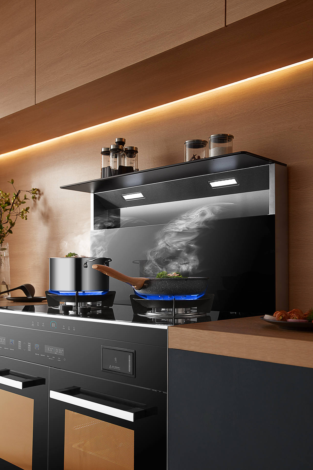 美的集成灶场景拍摄合集