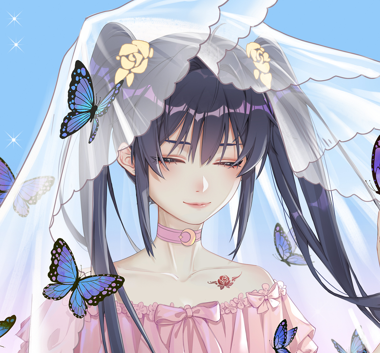 蝴蝶飞呀飞（图ZMzQwNzQyNjY0） - 创作习作 - 站酷设计师今夏不会画画原创素材 - 站酷ZCOOL